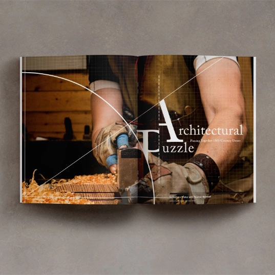 Architectural Puzzle magazine layout